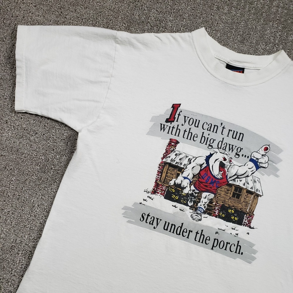 Vintage Soffee's Choice T-Shirt Mens L White USMC Bulldog Graphic Tee USA